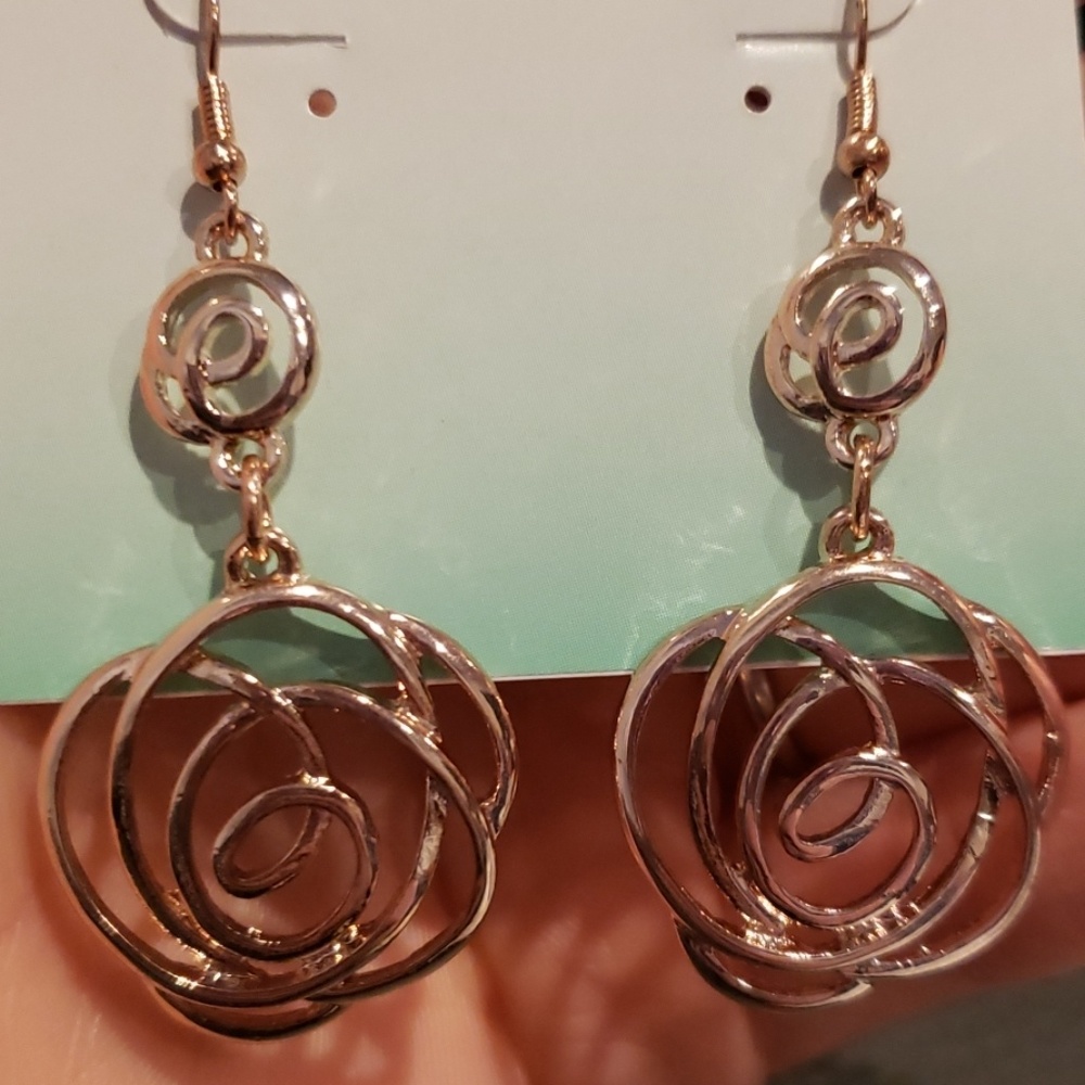 Decree gold toned earrings